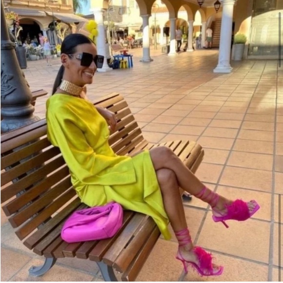 NWT Zara Bloggers One Shoulder Dress - Picture 2 of 4